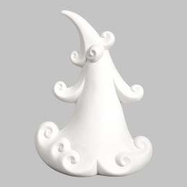 Ceramic Bisque Small Jolly Christmas Tree - Case of 6 Ceramic Bisque Small Jolly Christmas Tree - Case of 6
